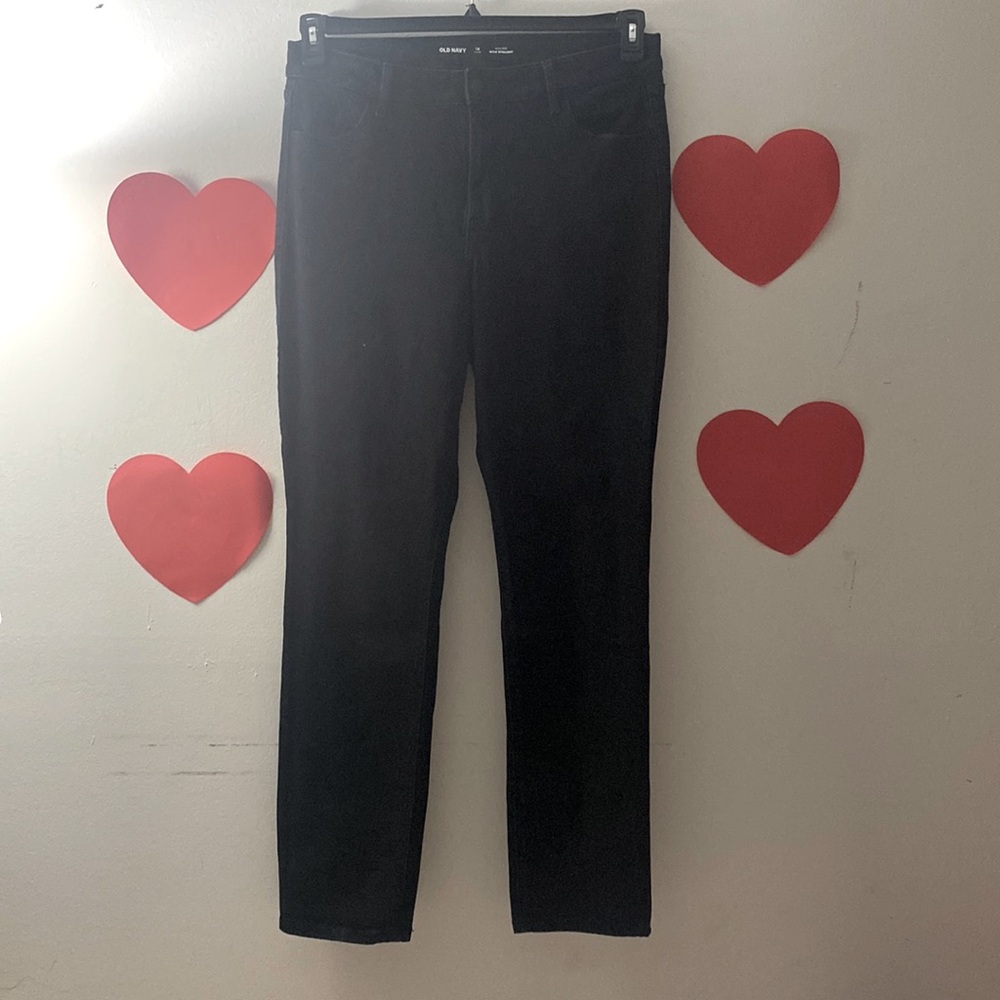 Old Navy | Black High-Rise Wow Straight Jeans
